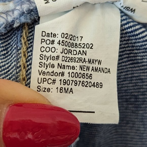 Gloria Vanderbilt Amanda Light Wash Denim Jeans Size 16 - Picture 13 of 13